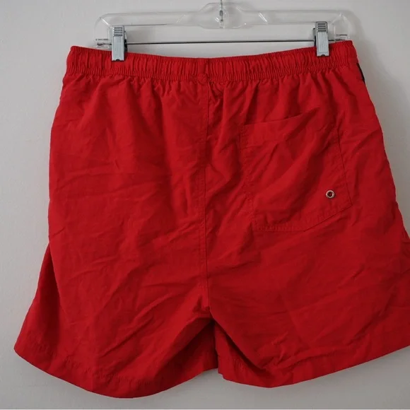 Nautica Men’s Swim Trunks XL in Bold Red with Drawstring & Lining - Picture 7 of 7